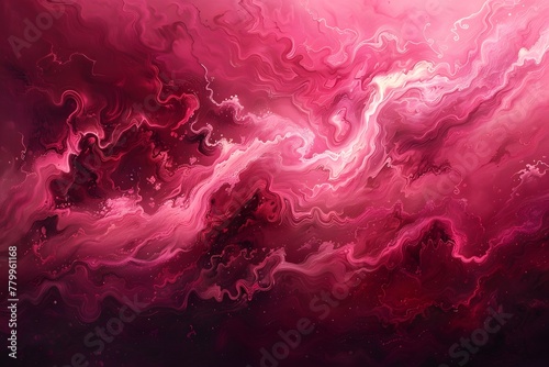 abstract pink hell art 