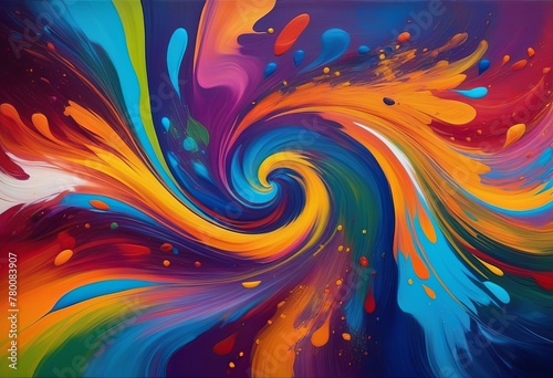 Exploring Vibrant Swirls in Abstract Art