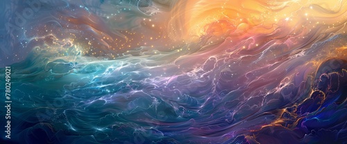 Waves of iridescence ripple through the ether, casting a spell of enchantment upon all who behold their beauty.
