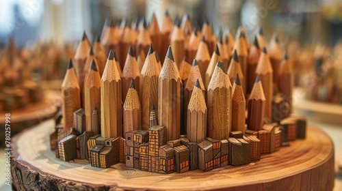 A set of pencils that materialize the drawers thoughts and sketches into temporary reality