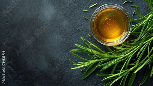 tarragon leaves and honey in perfect harmony