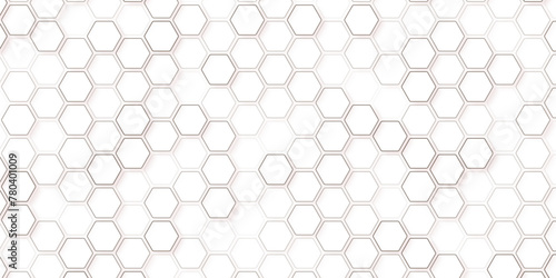 Seamless pattern of the hexagonal net. Abstract geometry and white hipster fashion hexagon pattern light and shadow ,