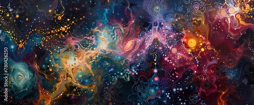 A luminous tapestry of color unfolds before the eyes, each thread a shimmering testament to the beauty of the universe.