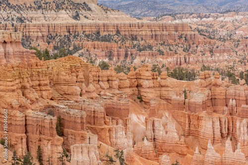 Beautiful shot of the scenic Bryce Canyon stone formations in Utah