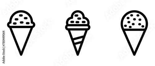 snow cone icon or logo isolated sign symbol vector illustration - high quality black style vector icons 
