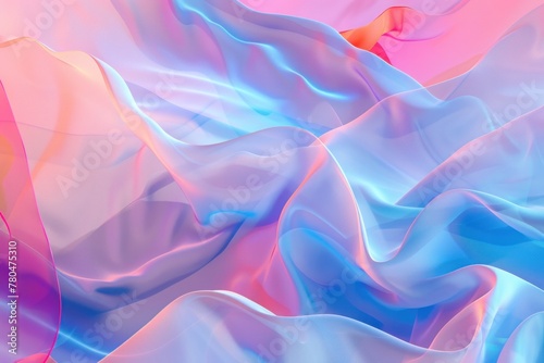 abstract wave background in neon colors and pinks