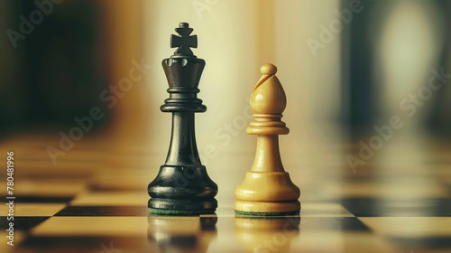 Scacchiera con scacchi bianchi e nero 