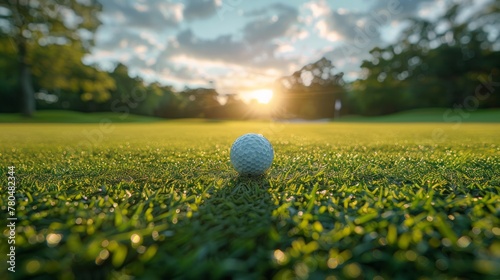golf tee poised on the fairway, AI Generative