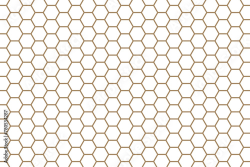 Gold Hexagon Abstract Background