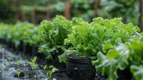 Vegetables are grown using fertigation system. Vegetables can be planted in a small space and arranged vertically. 
