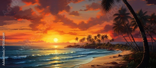Beach sundown