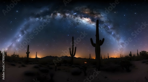 Stellar Silence: Desert Symphony Under the Stars./n