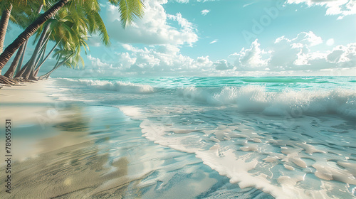 Paradise Palms: Sandy Beaches Under Tropical Trees