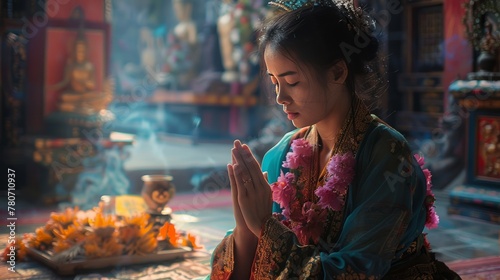 Ana prays in the temple
