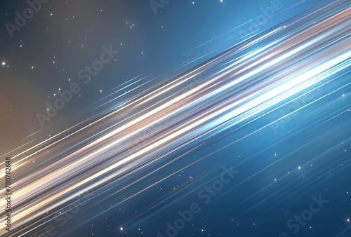 a light streaks in space