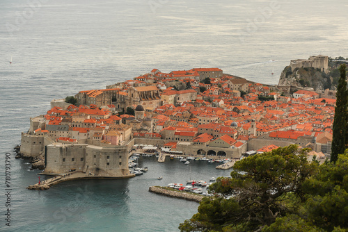 Old Town of Dubrovnik, Croatia. Old Town of Dubrovnik with traditional architecture, Croatia. 
