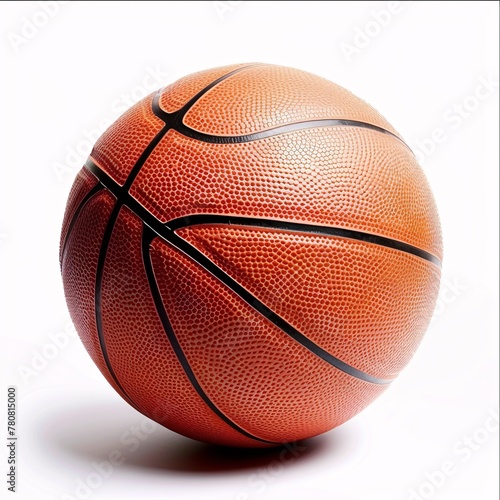 a close up of a basketball