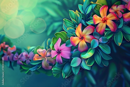abstract background for Hawaiian Lei Day
