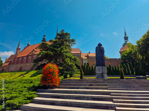 Nicolaus Copernicus monument. The Cathedral complex in Frombork. Poland