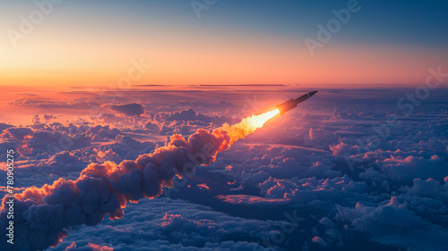 The Fiery Trail of Progress. Missile Launch
