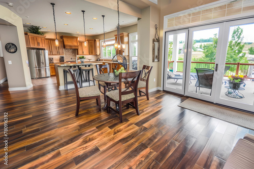 Vinyl Flooring - United States - Synthetic flooring made from PVC, available in a variety of designs including wood, stone, and tile looks, water-resistant and low maintenance