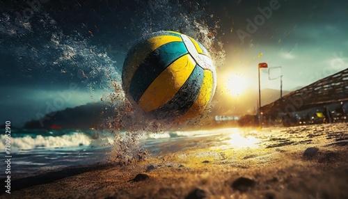 volleyball beach volley ball signal