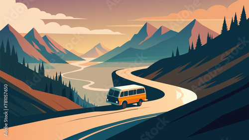 As the van slowly ascended the winding mountain road the group inside eagerly peered out the windows eyes widening in amazement at the stunning
