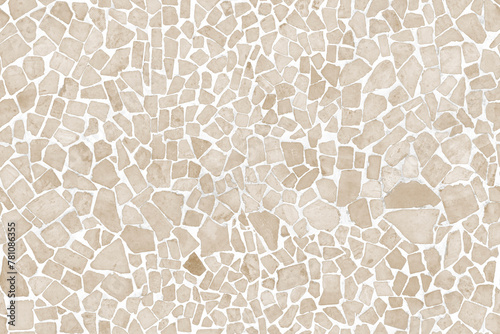 Seamless high-resolution texture of biege stone fragments