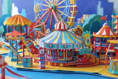 paper craft amusement park