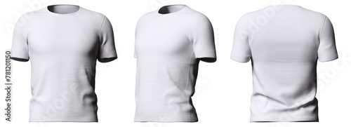 white men sport T-shirt isolated
