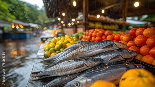 A fish market in Micronesia.