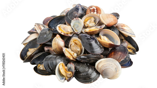 Delicious New England Clam Bake on transparent background.