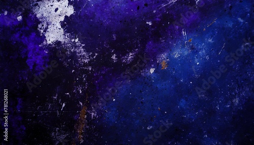 blue texture with rust and scratches on it in the style of simplistic art dark violet and white silhouettes in space printed matter generative ai