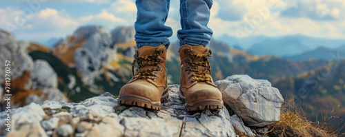 boots in the mountains