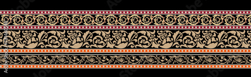 beautiful Mughal traditional border for digital print