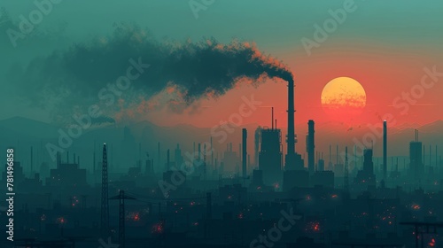 Air pollution, environmental pollution, environmental damage