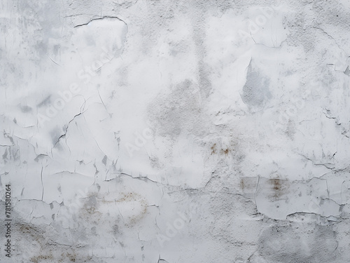 Abstract composition on white texture accentuates the rough detail of cement