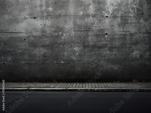 Asphalt background with vignette effect complementing wall texture
