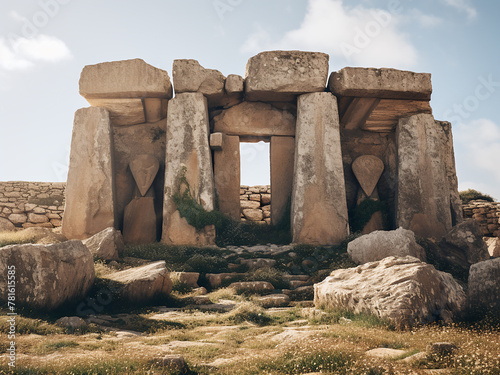 Malta Island's prehistoric temple showcases megalithic wall structures