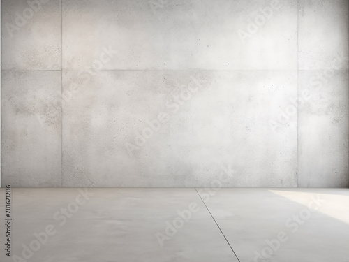 Bright light enhances texture of white gray grunge stone concrete cement wall floor background