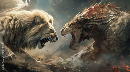 Lion vs dragon