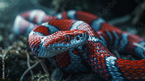 Scarlet Serpent: A Close-Up Encounter with the Red Corn Snake's Vibrant Beauty