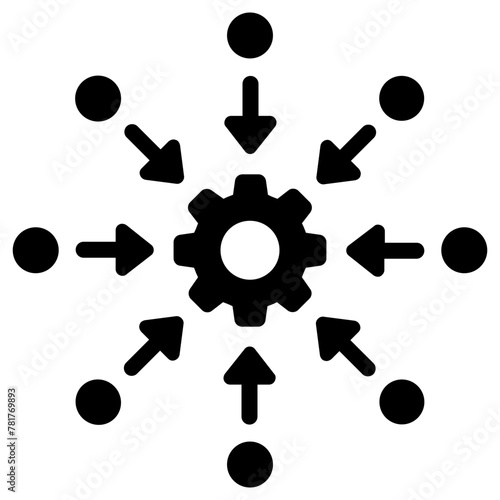administration icon, simple vector design