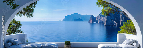 Iconic Santorini View, White-Washed Buildings Against the Blue Aegean, Perfect for Romantic Getaways