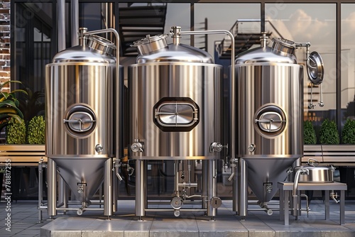 stainless mini brewery