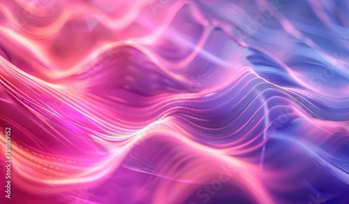 Abstract vibrant pink and blue wavy background