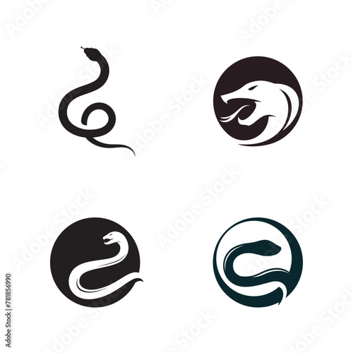 Snake logo icon vector template