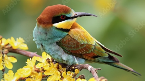 Vibrant Bee Eater: Captivating Nature and Wildlife 