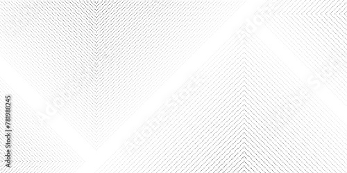 Dotted particles flowing halftone square shape wave pattern on white background. Vector in technology, science, music, waves, modern concept.
