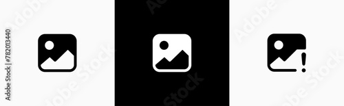 Gallery icon. image picture photo symbol. picture signs, vector illustration.